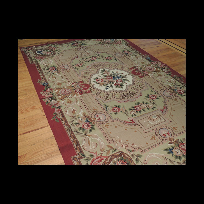 French Aubusson Design Needlepoint Oriental Area Rug 5 x 7 JKC127