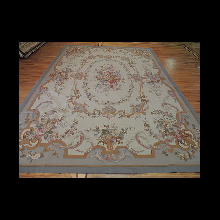 Lovely Large French Aubusson Style Oriental Area Rug 10 x 14 JKC268