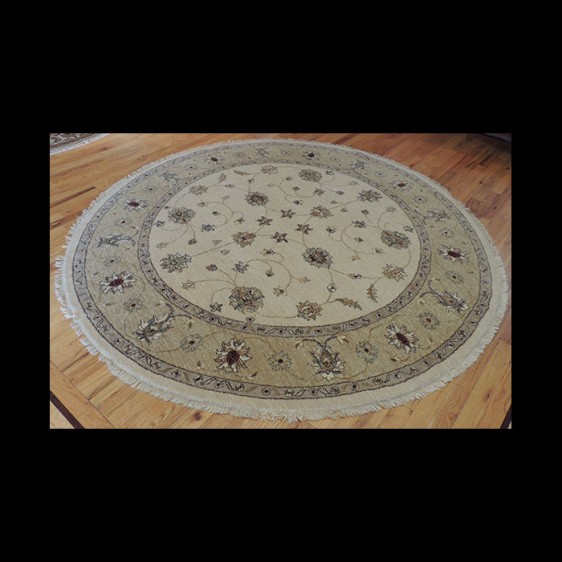 Beautiful Peshawar Oriental Round Area Rug 6 x 6 JKC45 The John