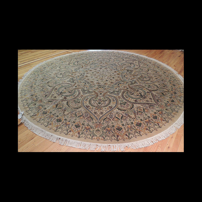 Tabriz Spire Round Oriental Area Rug 10 x 10 JKC47 The John