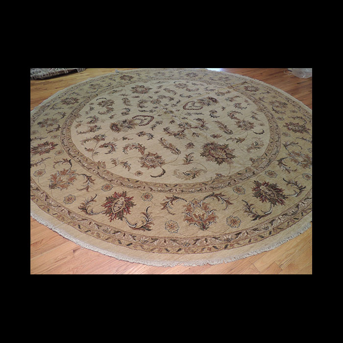 Outstanding Peshawar Round Oriental Antique look Area Rug 12 X 12 JKC