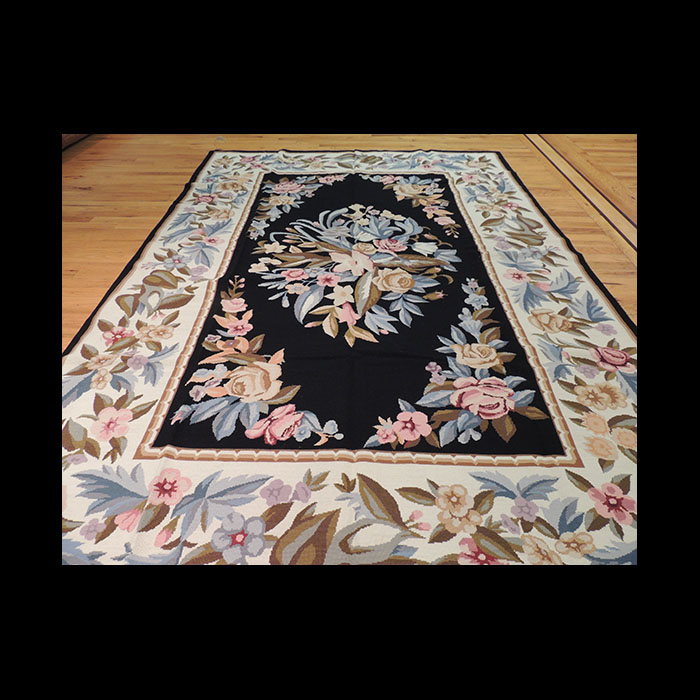 French Aubusson Needlepoint Oriental Area Rug 6 x 9 JKC99 The John