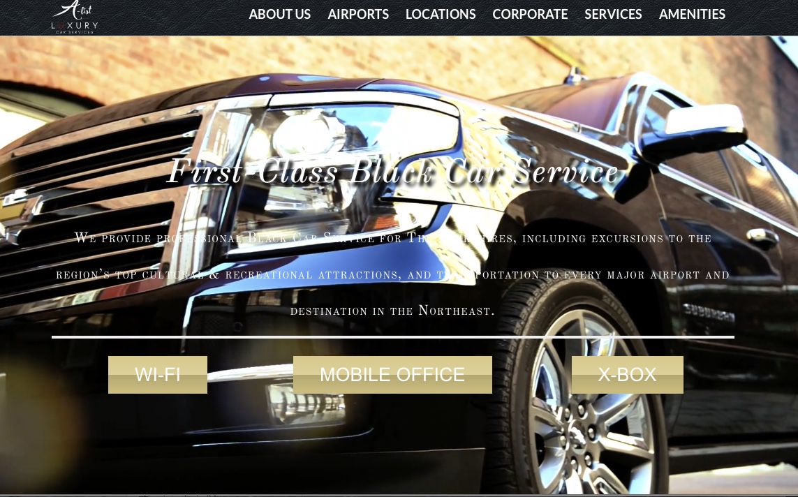 Beautiful New Brand, site AList Luxury Car Services John Krol, OneEighty Media
