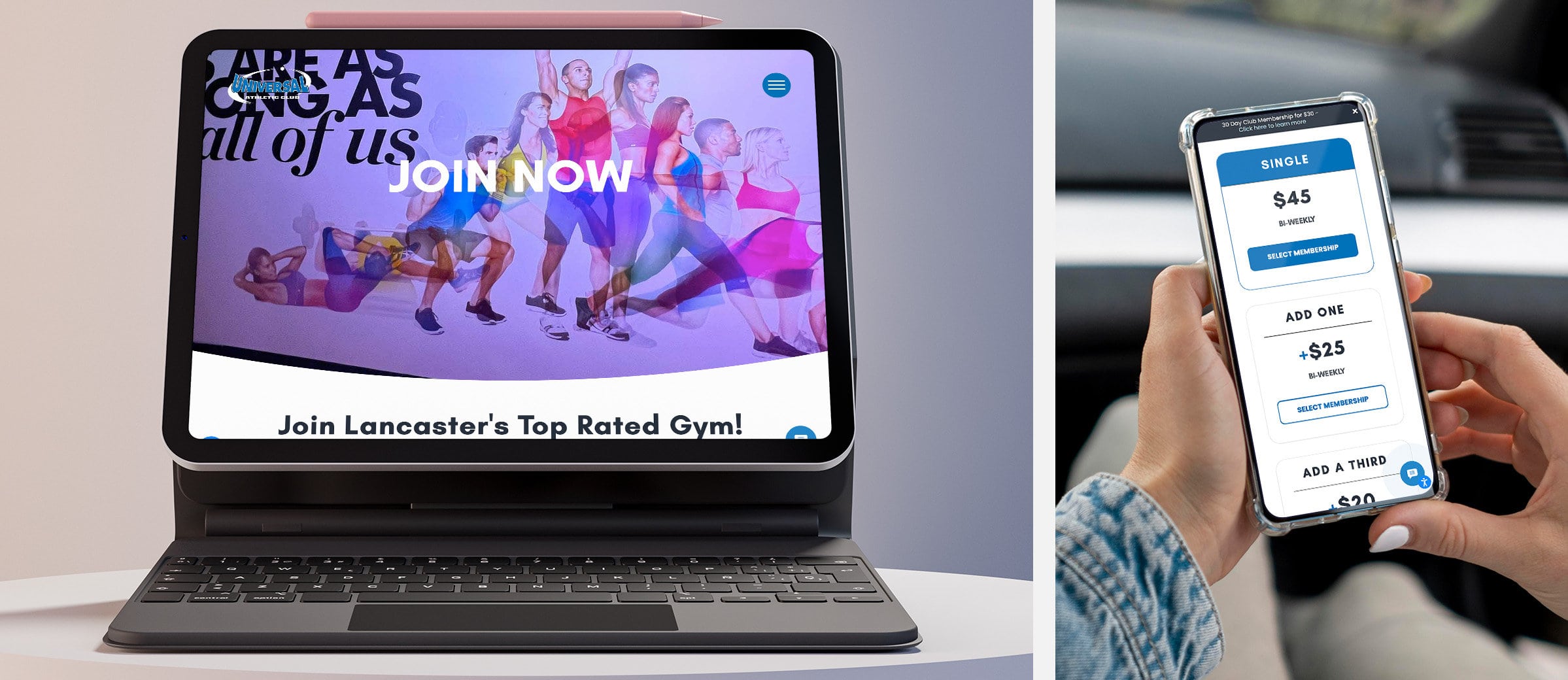 Universal Athletic Club site by Johnny Flash Productions