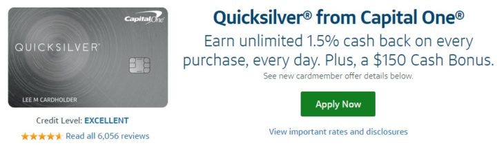Capital One Quicksilver Cash Rewards Credit Card Review 1.5 Back