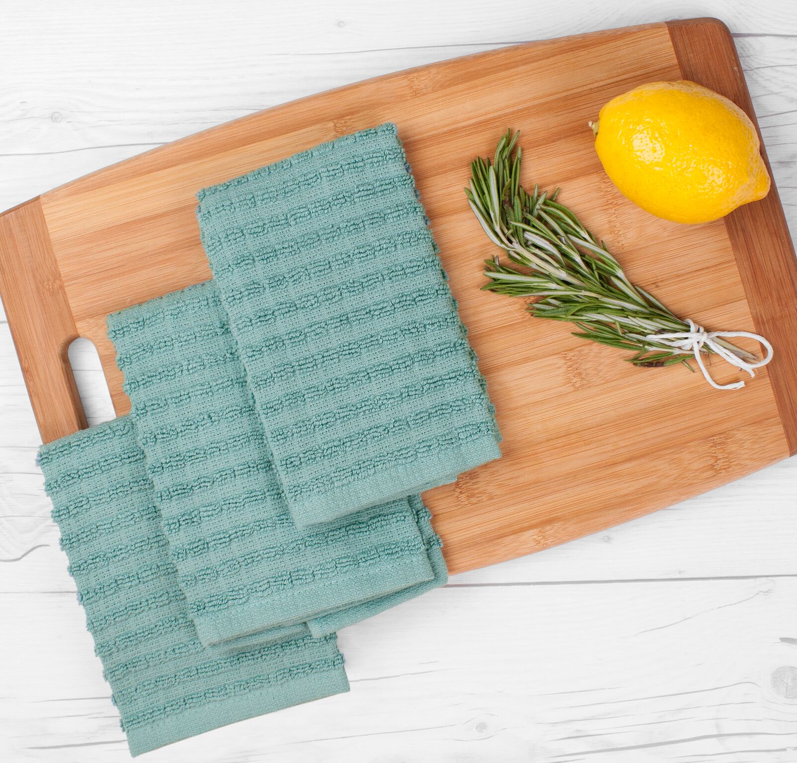 RITZ Royale 100 Combed Terry Cotton Kitchen Dish Cloth Set (3Pack