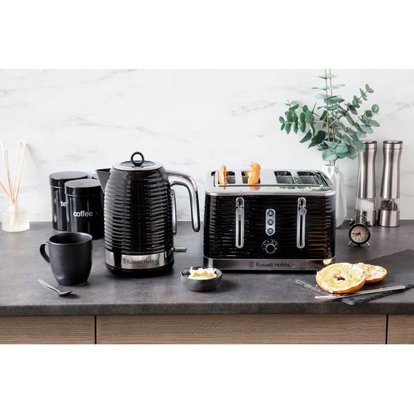 Russell Hobbs 4 Slice Inspire Toaster In Black