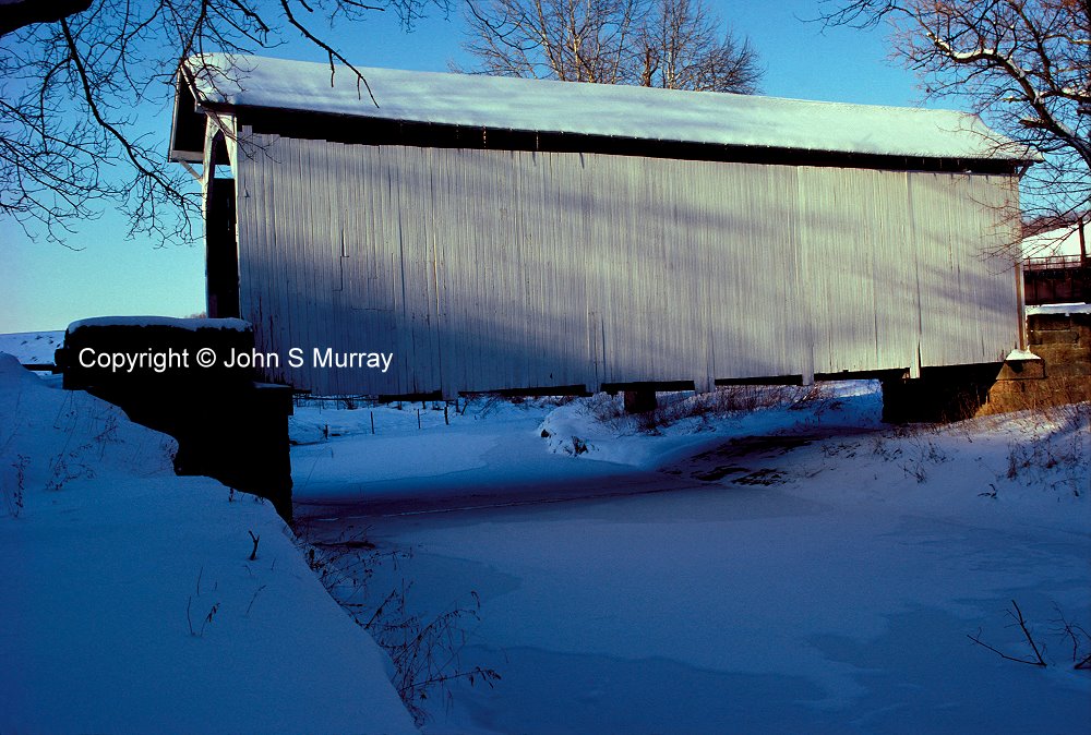 White covered bridge Garards Fort Pennsylvania photo 100061 by John S