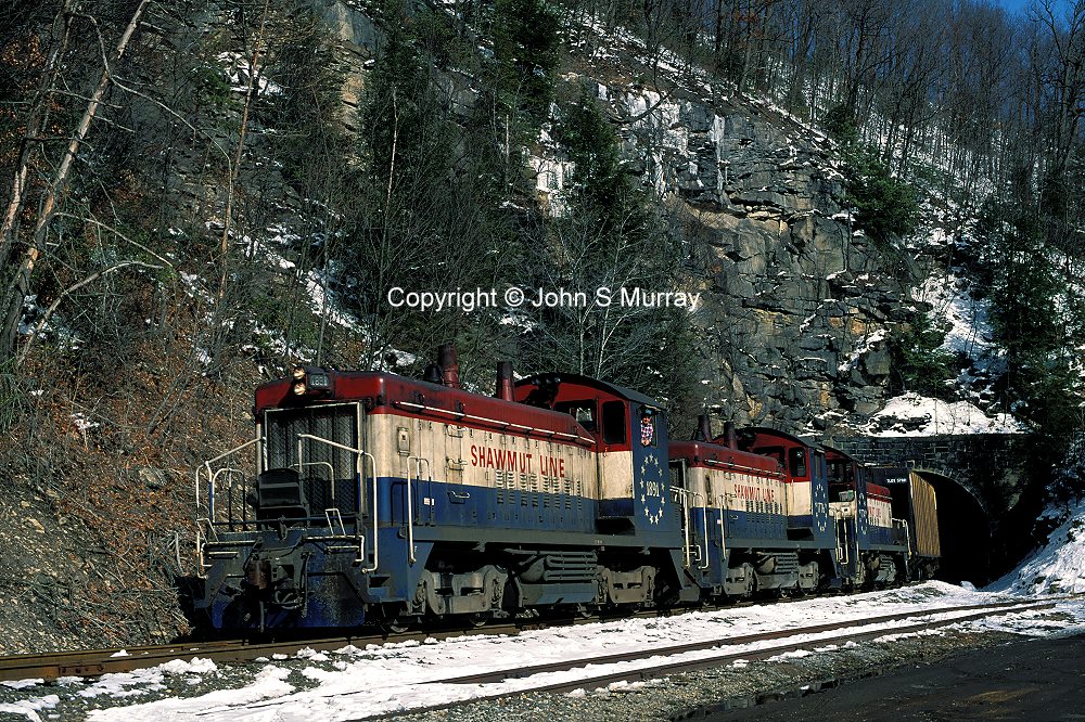 Pittsburg & Shawmut Railroad SW9s Climax Tunnel Pennsylvania photo