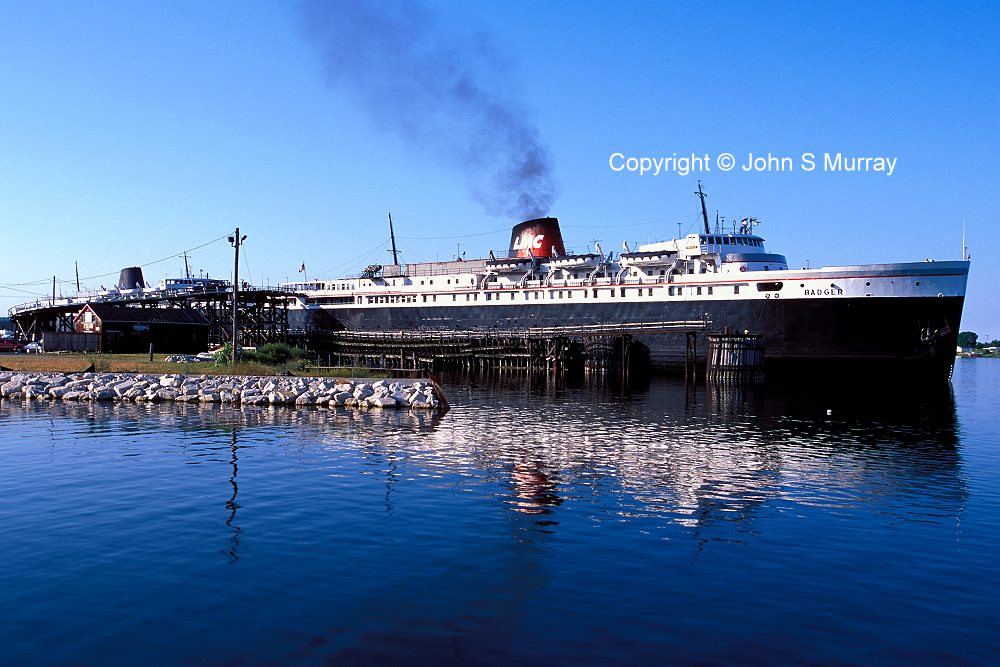 Lake Michigan Car Ferry SS Badger Ludington Michigan Photo 107773
