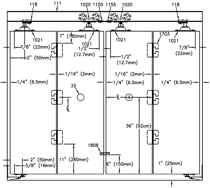 Johnson Hardware 111FD BiFold Door Hardware Sets Sliding Folding