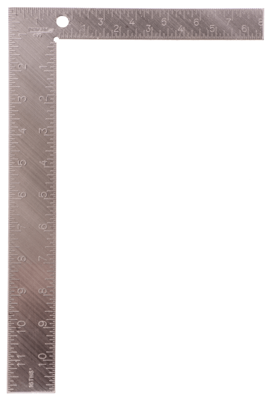 Johnson Level 430 8" x 12" Steel Carpenter Square Johnson Level