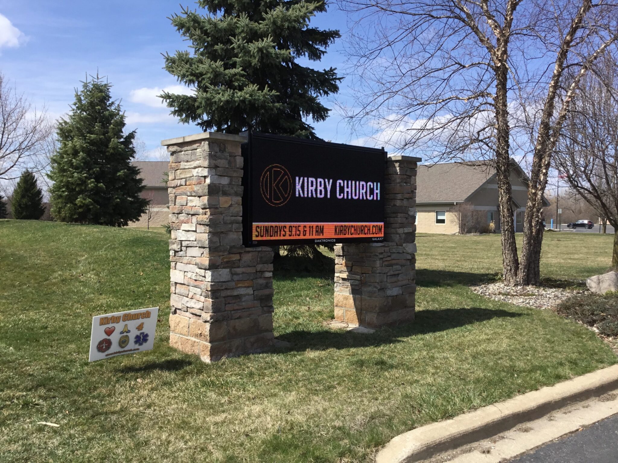 Kirby Church Flat Rock, MI Johnson Sign Company