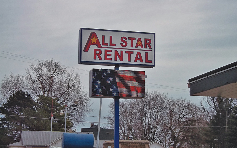 All Star Rental Jackson, MI Johnson Sign Company