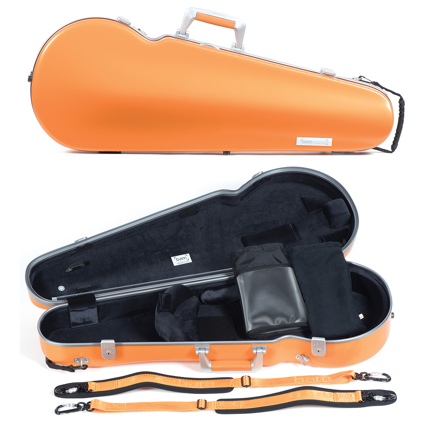 Bam France La Defense Hightech Contoured Viola case, Orange Johnson