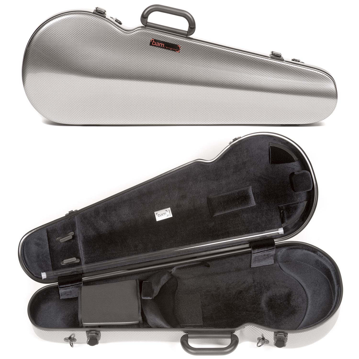 Bam Hightech Contoured 2200XLSC Silver Carbon Viola Case Johnson