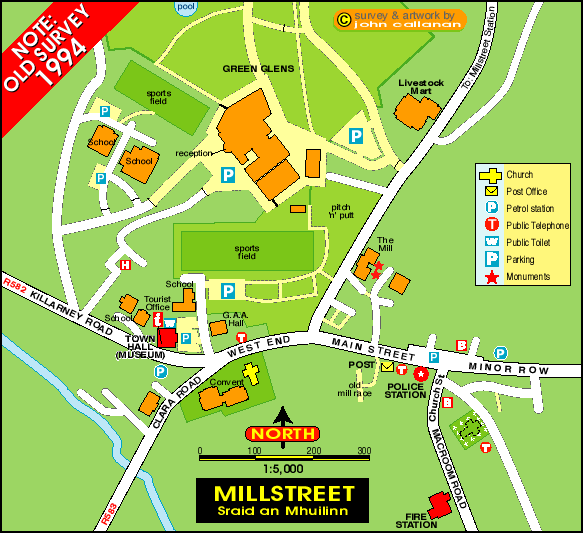 MILLSTREET MAP (Sraid an Mhuilinn)