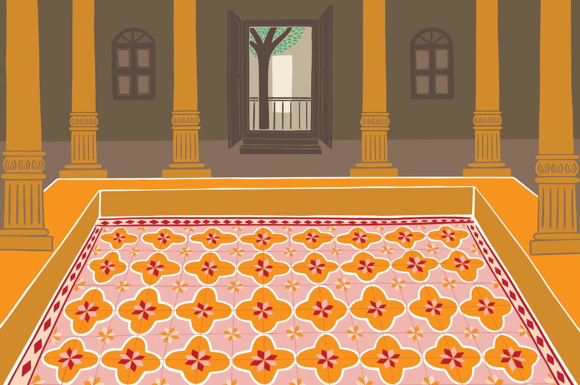 Athangudi Tiles in Tamil Nadu's Chettinad Mansions Paper Planes