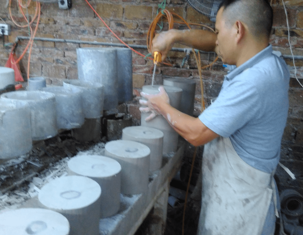 Ceramic cup manufacturing process and printing process