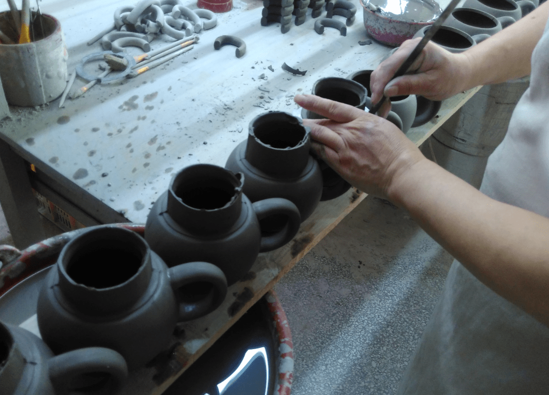 Ceramic cup manufacturing process and printing process
