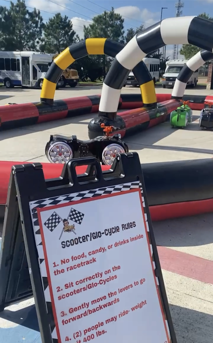 Childcare/Schools Inflatable Racetrack Rentals in Houston Jojo's