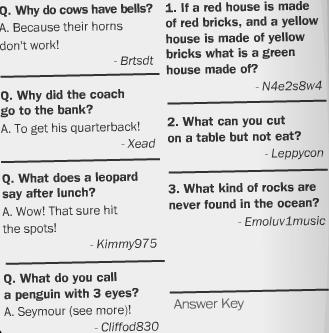 Answer To Riddles And Jokes