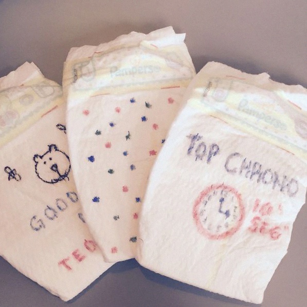 Deux Baby showers surprise par FrenchMaman jeu de couches Jolie Baby