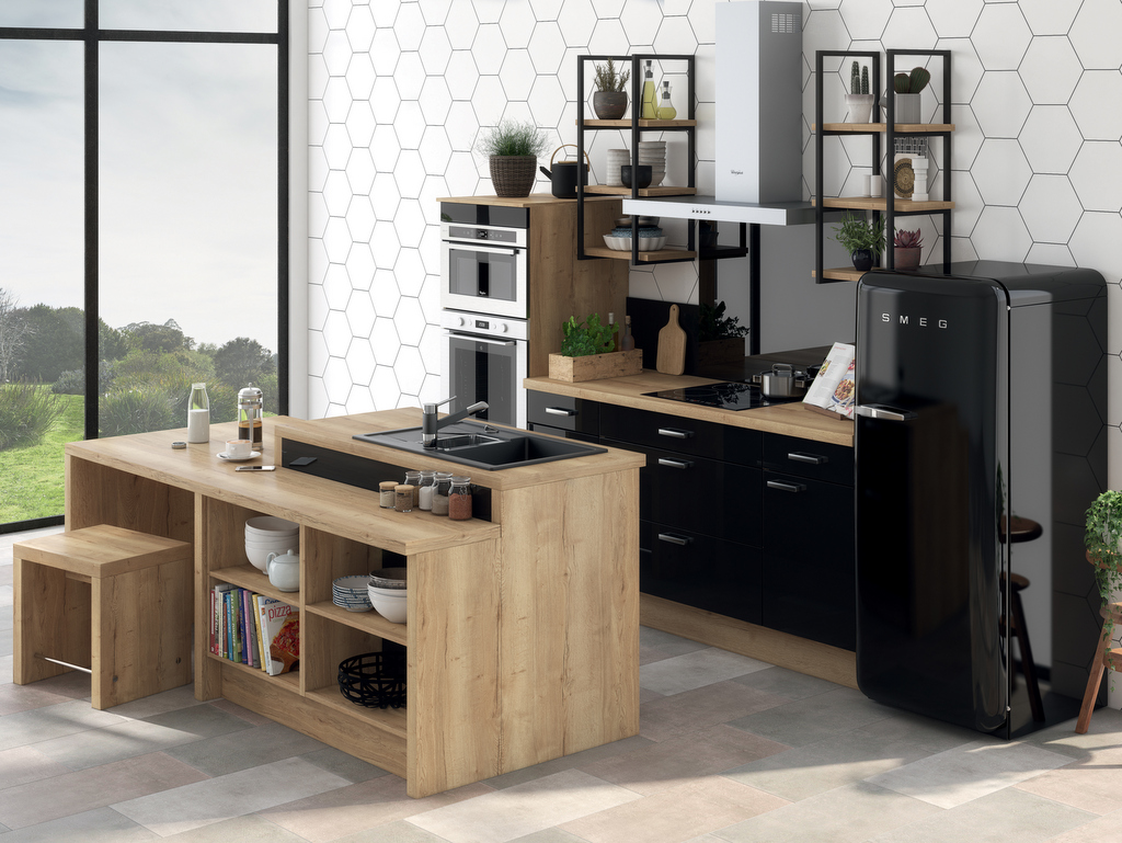 Une cuisine avec table intégrée 4 idées à piquer Joli Place