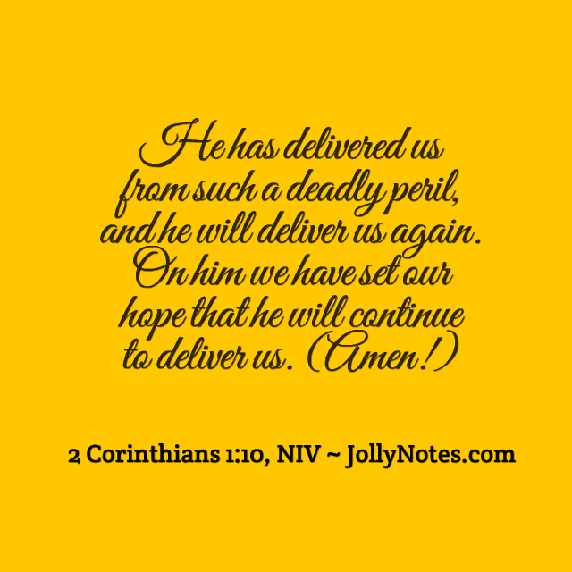 God has delivered me Scripture Quotes & Bible Verses God has