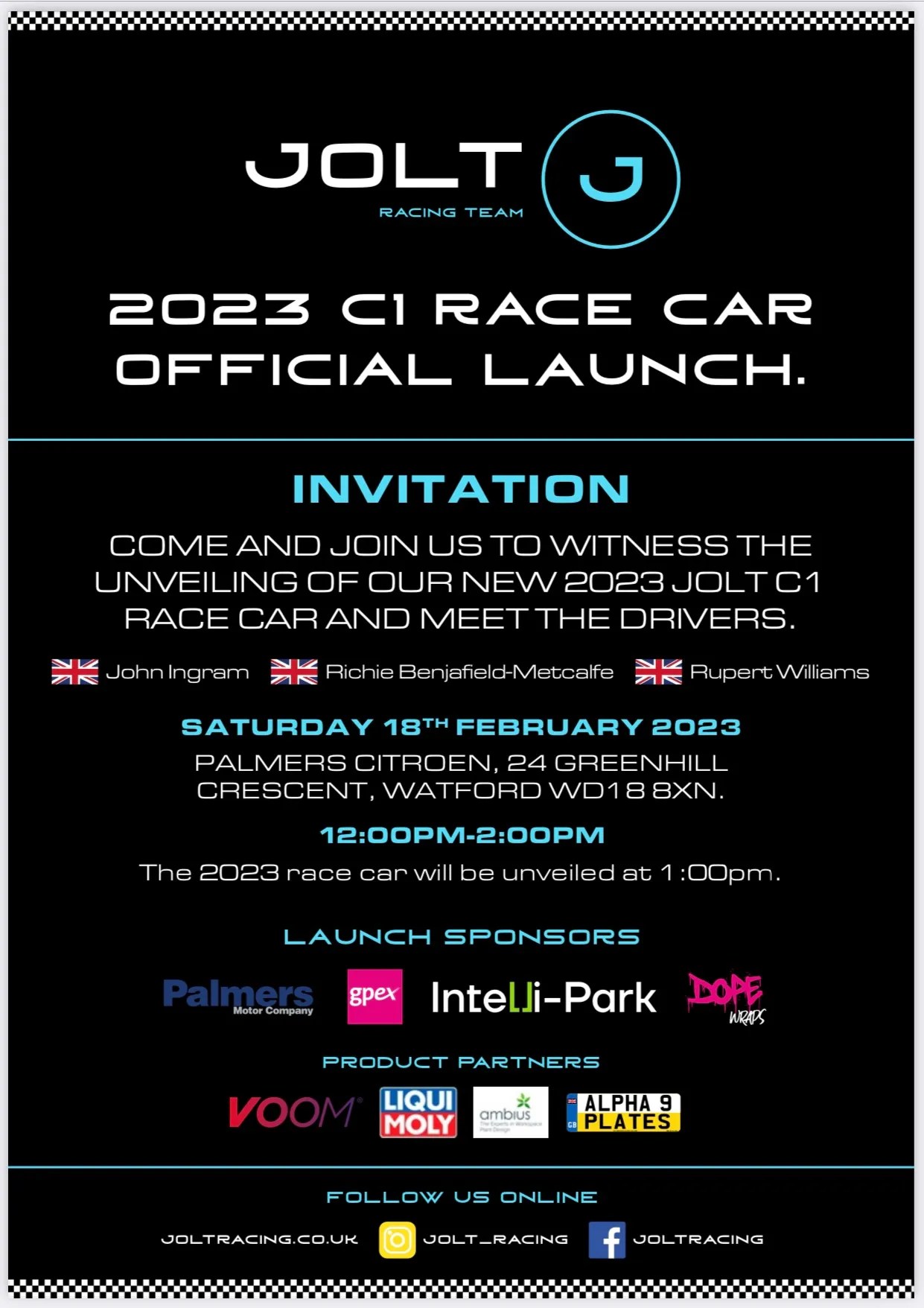 Jolt 2023 Launch Event Jolt Racing Team