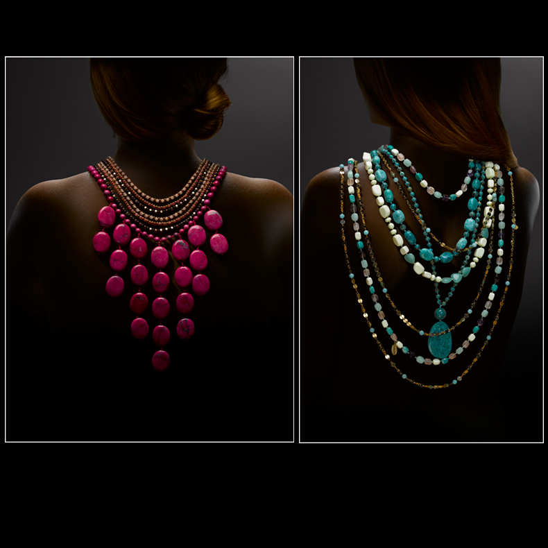 Jewellery photography for the Collection 30 pieces photographed for a