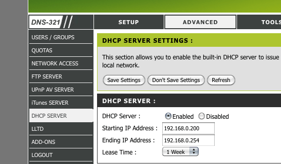 DLink DNS321 setup { JONATHON CECI }