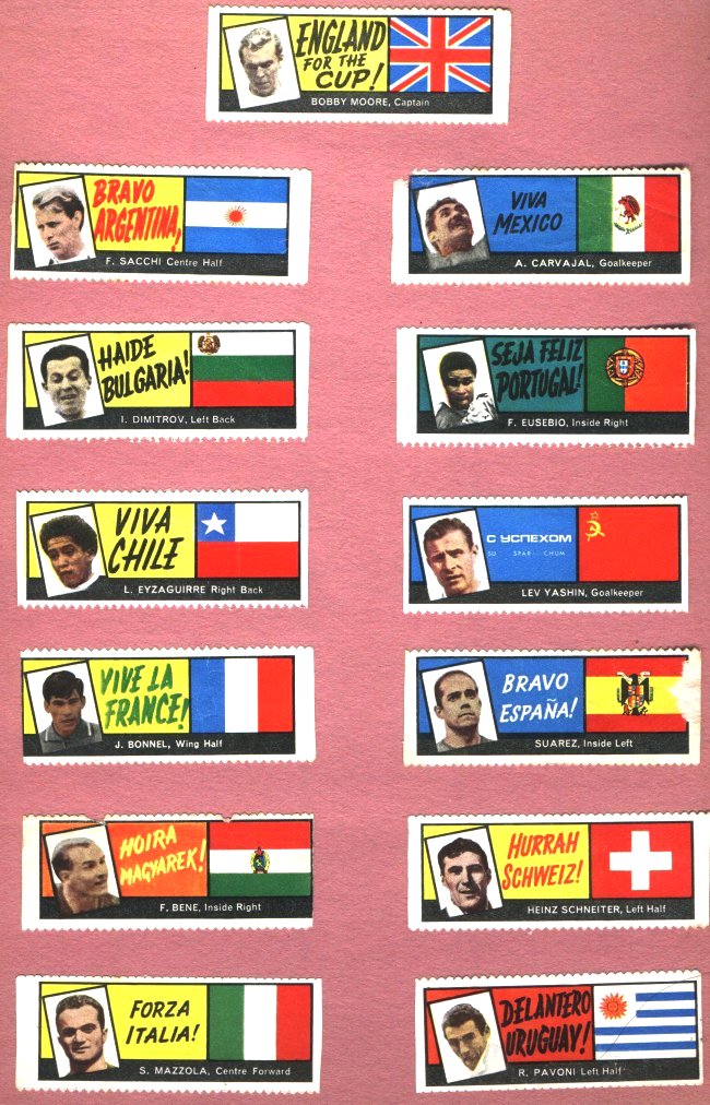 1966 World Cup Stickers