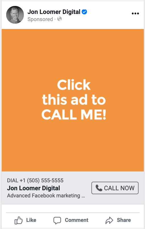 How to Create Call Extension Facebook Ads Jon Loomer Digital