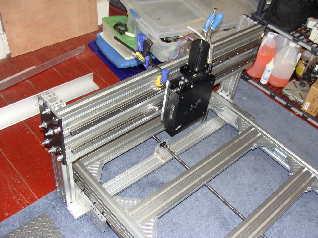 CNC Router Project YAxis Linear Rails and End Plates
