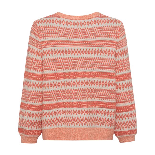 Olsen Straight Cut Jumper In Henny Fit Orange Jonzara