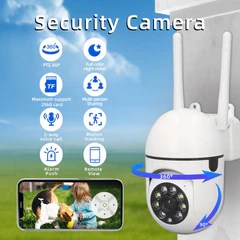 A2R-U 3MP Indoor PTZ WiFi Security Camera – Auto Tracking, Color Night