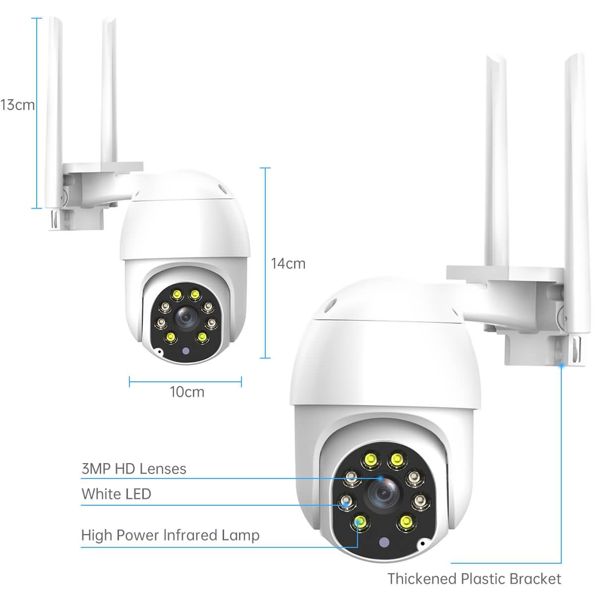 Buy JOOAN 5MP 3MP Cloud WIFI IP Camera 4X Digital Zoom Auto Tracking