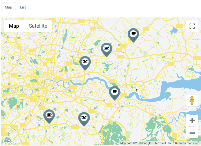 50 Custom Map Styles in Shack Locations Pro Joomlashack