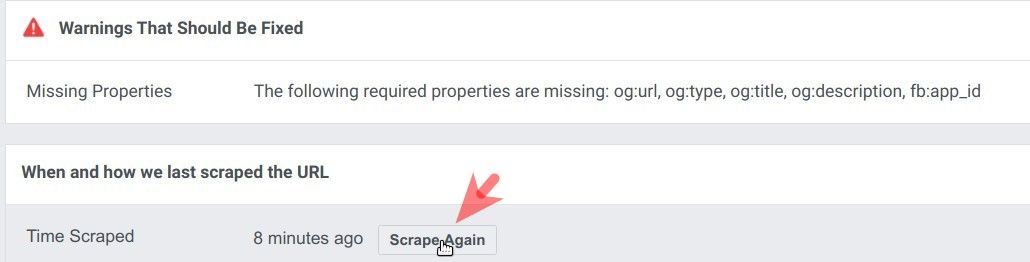 Fixing "The following required properties are missing ogdescription