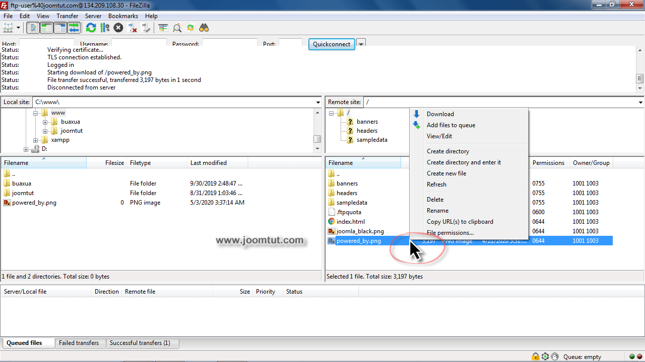 How to make a FTP connection to your server using FileZilla Client