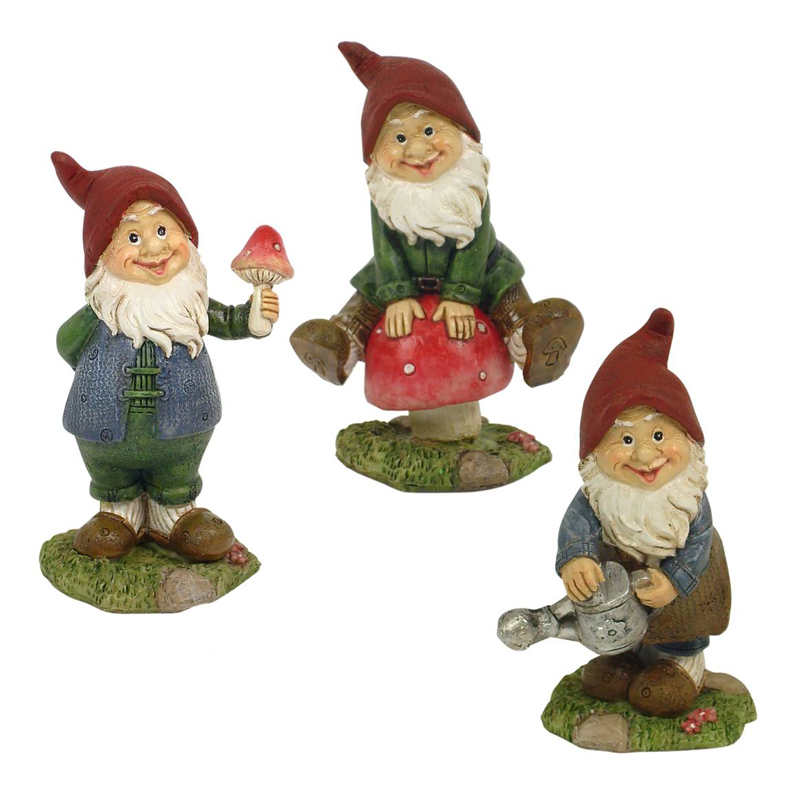Garden Gnomes 8cm 3 Designs Assorted ETA 5/9/17 1 Jopaz