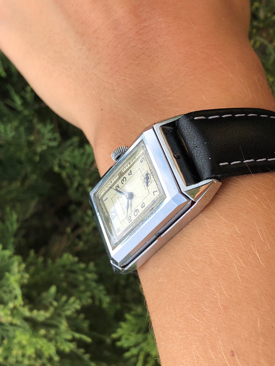 Rotary Reverso Chromium/Steel 1930s Gisbert A. Joseph Watches