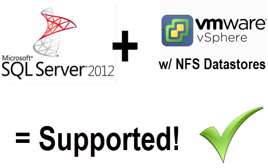 Microsoft Support for MS SQL on NFS datastores CloudXC