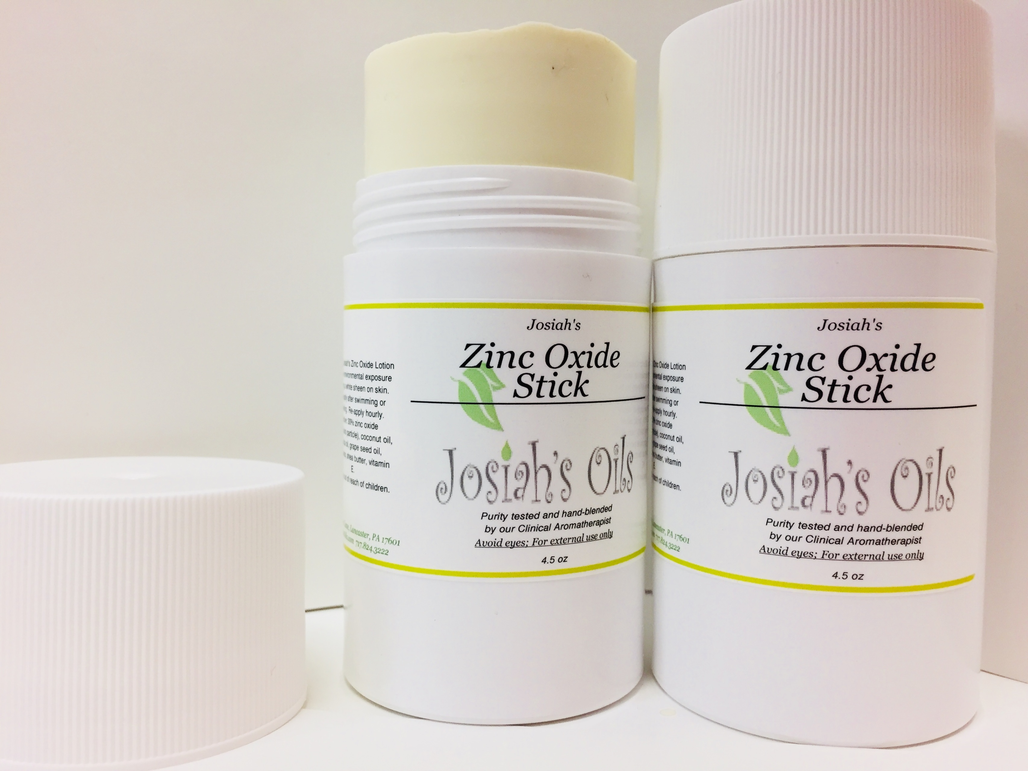 Josiah's UltraPure Solid Zinc Oxide Lotion in a Stick