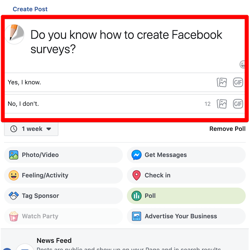 How To Make A Poll On Facebook 2019 Noticias de Pollo