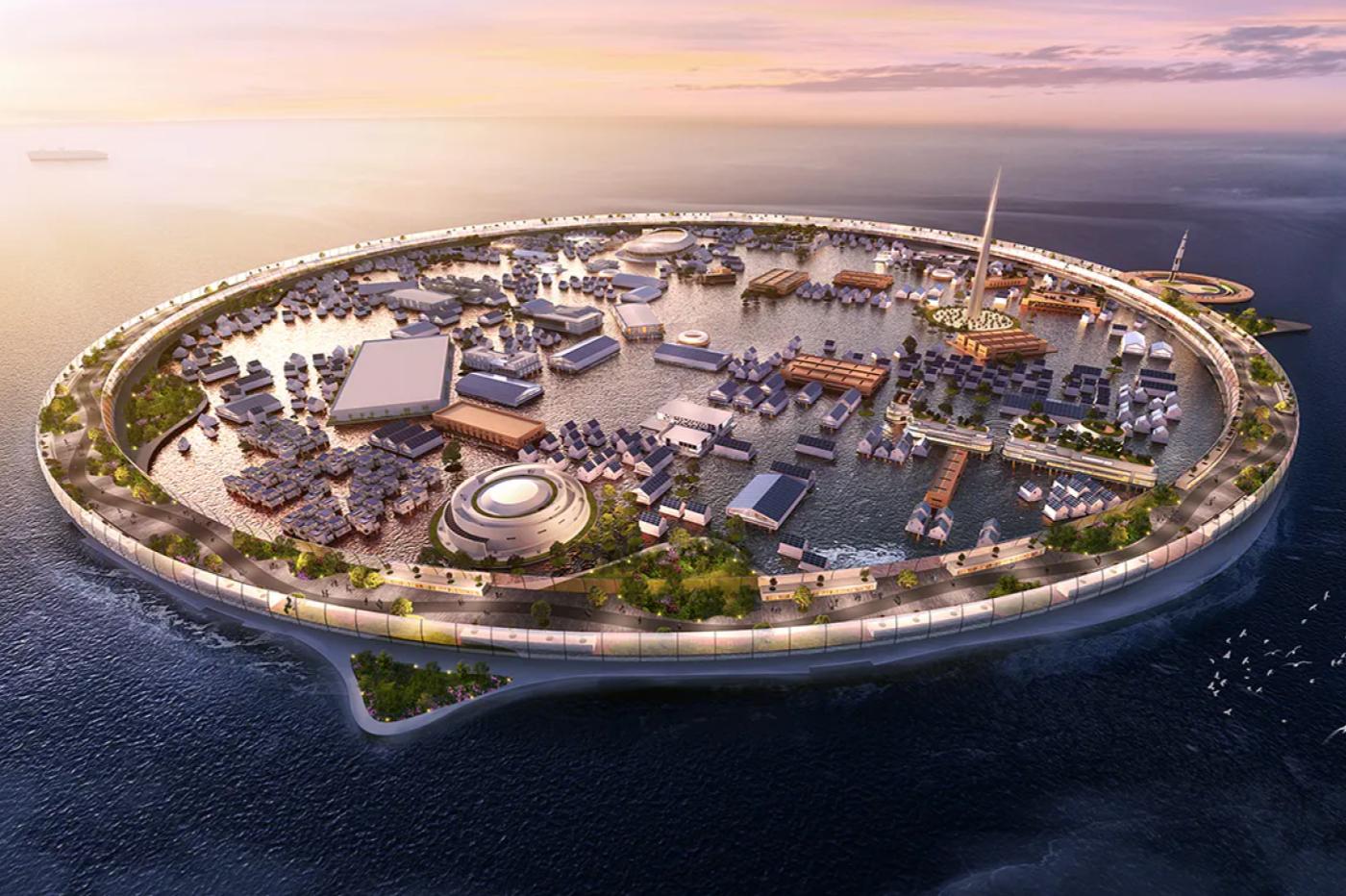 Cette cité flottante futuriste veut sauver 40 000 personnes des eaux
