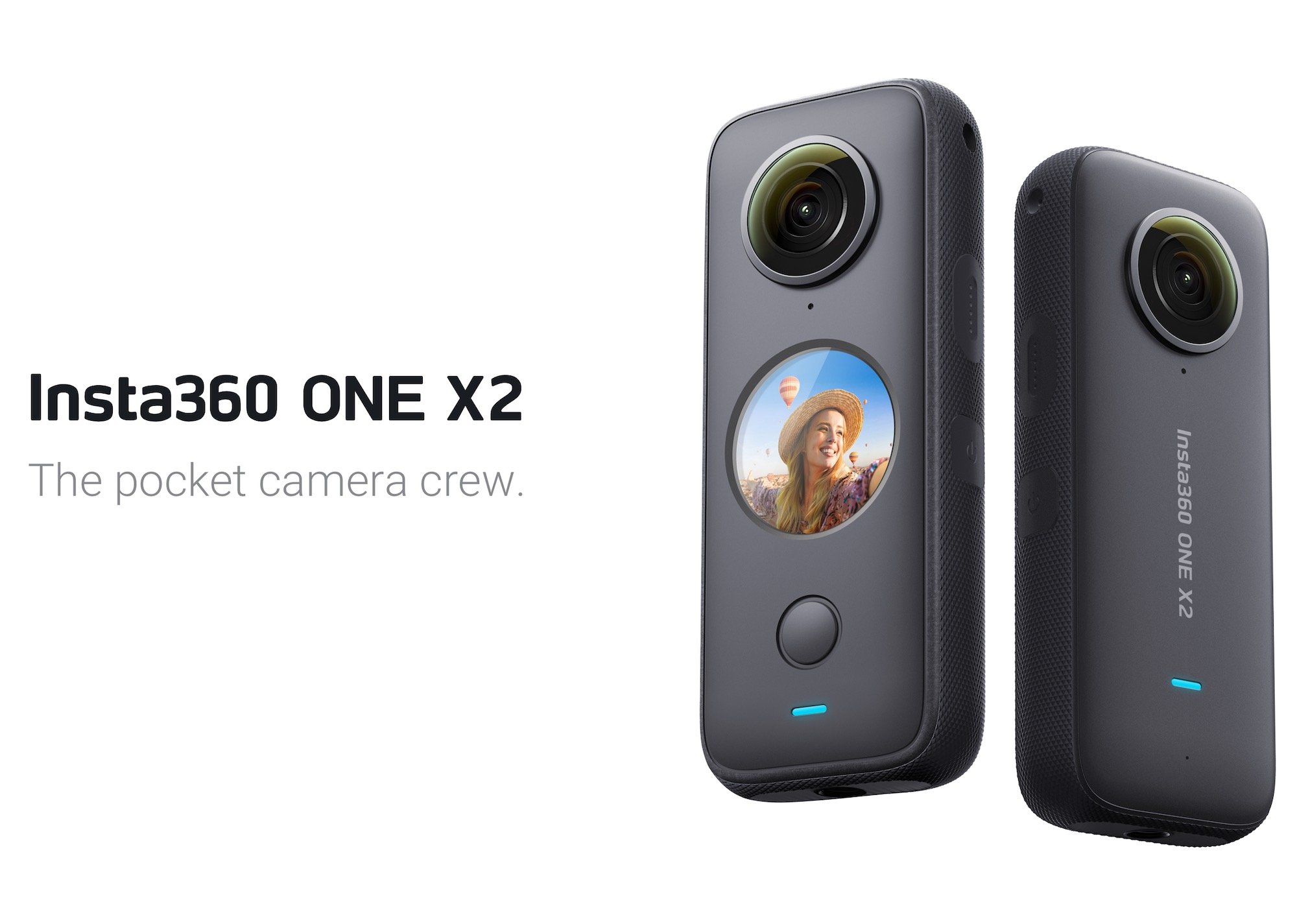 Insta360 One X2, caméra 360° et équipe de tournage
