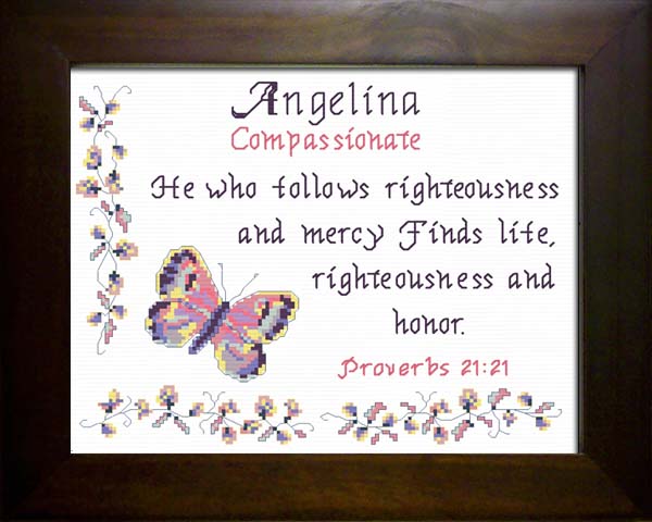 Name Blessings Angelina Personalized Names with