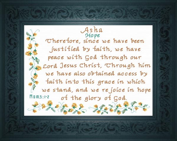Name Blessings Asha Personalized Names with Meanings and Bible Verses